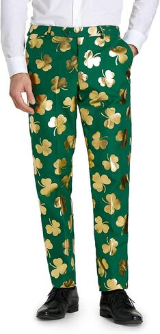 Opposuits Men's St. Paddy's Day Suit - St. Patrick's Day Party Wear - Slim Fit - Including Blazer, Pants and Tie - Green in Saudi Arabia