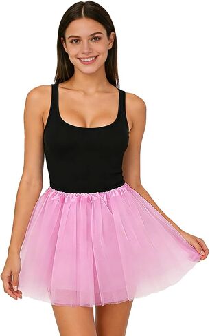 Tutu Skirts for Women Soft Tulle Material with Stretchable Fit Shaping Function for Dance Party & Everyday Wear in Saudi Arabia