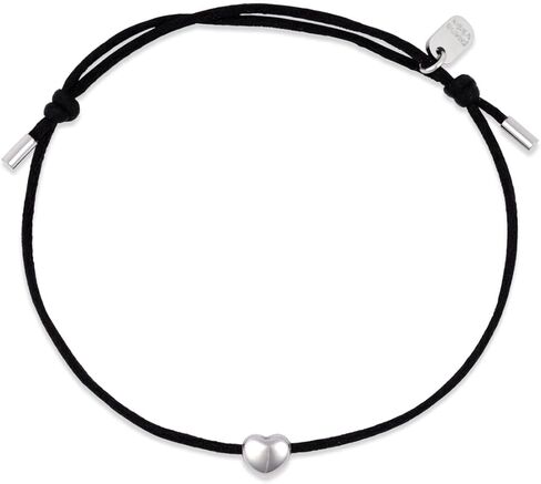 Pura Vida Lydia Charm Bracelet W/Heart - Premium Materials - Adjustable Sliding Knot, One Size in Saudi Arabia