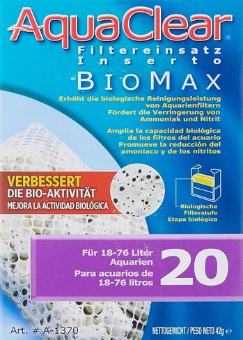 AquaClear BioMax Biological Material Remover Inserts – Replacement Chemical Filter Media for 50 Gallon Tank in Kuwait