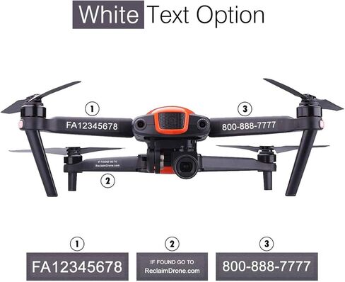 FAA Drone Identification Bundle - Labels (2 Sets of 3) + FAA UAS Registration ID Card for Hobbyist Pilots + Lanyard and ID Card Holder - for All EVO Drones in Saudi Arabia