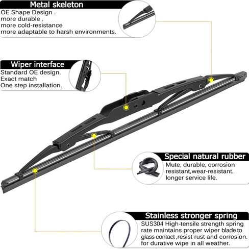 AUTOBOO Rear Wiper Arm Blade Replacement for Chevrolet Chevy Equinox GMC Terrain 2018 2019 2020 2021 Back Windshield Wiper Blade Arm Set -Original Equipment Replacement in Saudi Arabia
