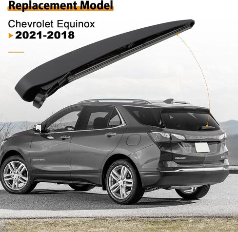 AUTOBOO Rear Wiper Arm Blade Replacement for Chevrolet Chevy Equinox GMC Terrain 2018 2019 2020 2021 Back Windshield Wiper Blade Arm Set -Original Equipment Replacement in Saudi Arabia