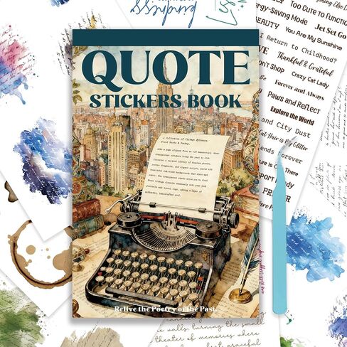 Bomichi 40 Sheets Quote Stickers for Journaling, Word Stickers Motivational Inspirational Stickers Small Talk Stickers for Scrapbook Junk Journal Bullet Journal DIY Craft Card Making in Saudi Arabia