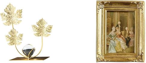 Leaf Sculpture Resin Bookshelf Ornament Glass Frame Decorative Holder Modern Home Collectibles Birthday Housewarming Gift Bedroom Holiday Poster Displ in Saudi Arabia