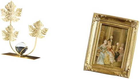 Leaf Sculpture Resin Bookshelf Ornament Glass Frame Decorative Holder Modern Home Collectibles Birthday Housewarming Gift Bedroom Holiday Poster Displ in Saudi Arabia