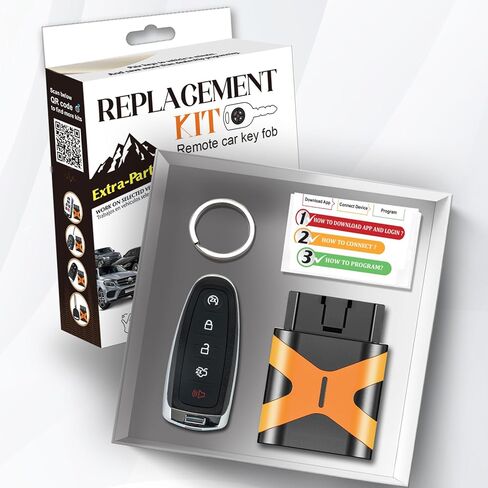 مجموعة بسيطة قابلة للبرمجة لمفتاح السيارة الذكية Ford Fob M3N5WY8609 164-R7995 يناسب Escape Titanium 2013 2014 2015 2016 2017 2018 2019 شفرة أمان عالية in Kuwait