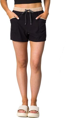 Reef Women's Robyn Black Casual Drawstring Shorts in Saudi Arabia