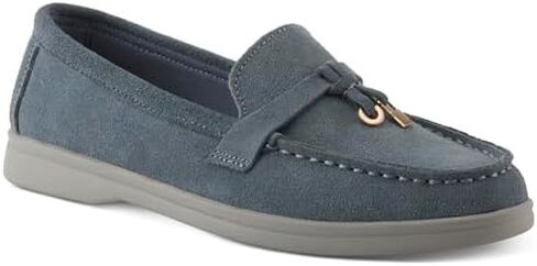 PATRIZIA Women's ISMENE Slip-On Suede Loafers - Almond Toe, Decorative Tassel, Luxurious Comfort in Saudi Arabia