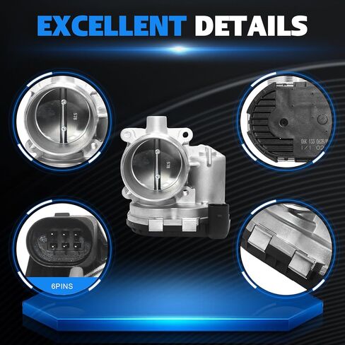 06K133062AA Electronic Throttle Body for Volkswagen Beetle Passat 2014-2017 Jetta 2014-2018 L4 1.8L 2.0L Replace 06K133062AH 06K133062C 06K133062D 06K133062E 67-4023 in Saudi Arabia