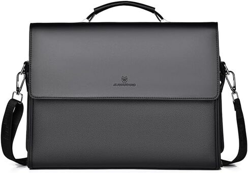 Men‘s 14" Laptop Briefcase, Handheld & Crossbody Bag with Detachable Shoulder Strap, Multiple Compartments, Water-Resistant in Saudi Arabia