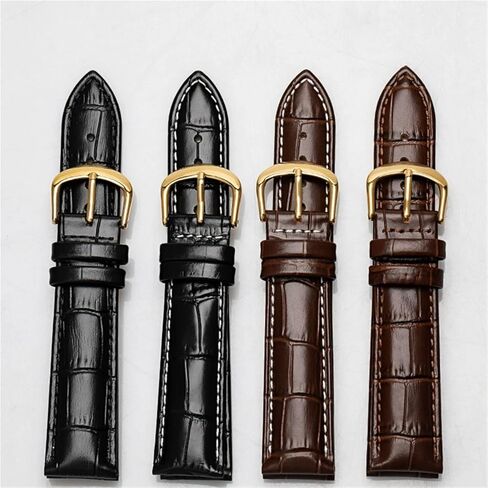 Genuine Leather Watch Band Replacement Straps Soft Comfortable Men Women Watch Strap 10-24mm Wristband in Saudi Arabia