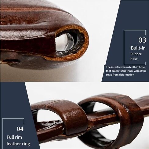 Genuine Leather Watch Band Replacement Straps Soft Comfortable Men Women Watch Strap 10-24mm Wristband in Saudi Arabia