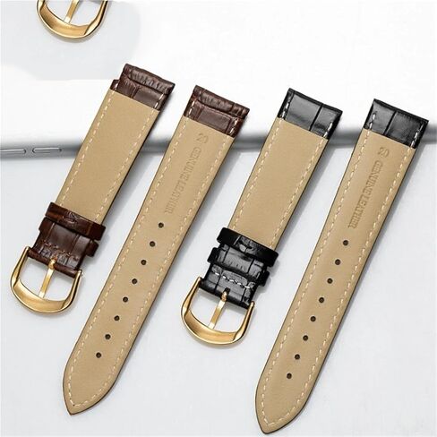 Genuine Leather Watch Band Replacement Straps Soft Comfortable Men Women Watch Strap 10-24mm Wristband in Saudi Arabia