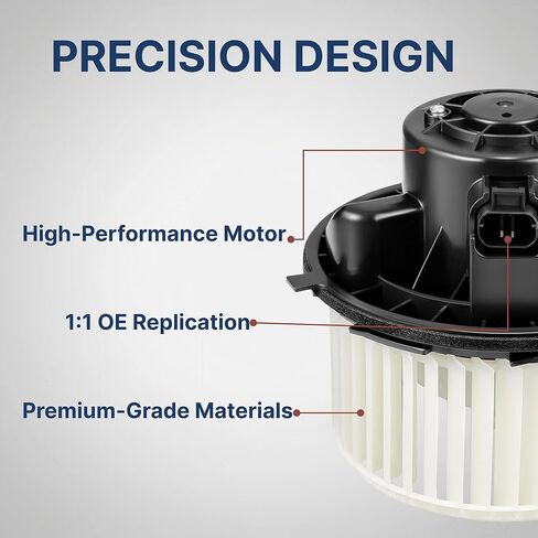 محرك منفاخ سخان HVAC مع قفص مروحة متوافق مع 2007 2008 2009 2010 2011 2012 2013 2014 شيفروليه سيلفرادو، تاهو، سوبربان، أفالانش وجي إم سي سييرا، يوكون وكاديلاك إسكاليد وهامر in Kuwait