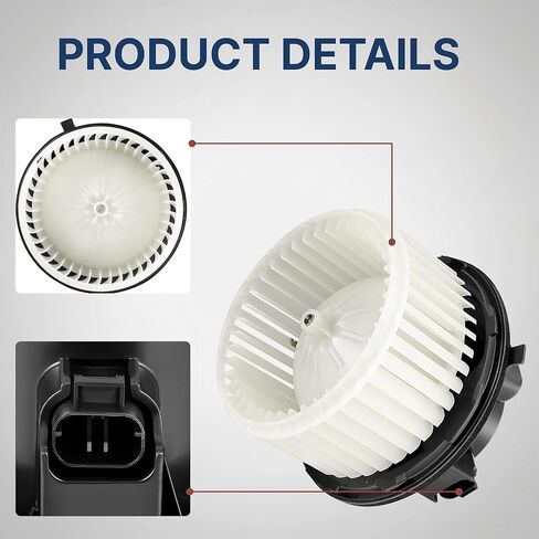 محرك منفاخ سخان HVAC مع قفص مروحة متوافق مع 2007 2008 2009 2010 2011 2012 2013 2014 شيفروليه سيلفرادو، تاهو، سوبربان، أفالانش وجي إم سي سييرا، يوكون وكاديلاك إسكاليد وهامر in Kuwait