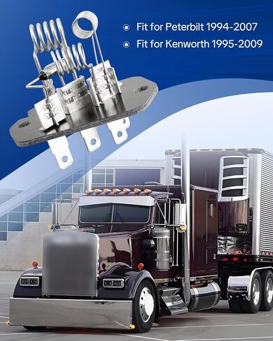 مقاوم محرك المنفاخ مناسب لـ Peterbilt - COE 1994-2007، مناسب لـ Kenworth 1995-2009، استبدال سخان محرك منفاخ HVAC 5X010040 5X013542 P93CAA3100-01S P93CAA310001S 1223P 4 محطات in Kuwait