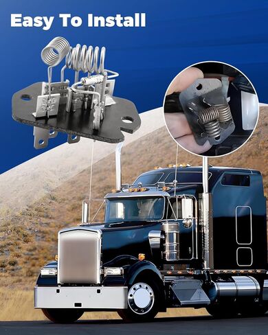 مقاوم محرك المنفاخ مناسب لـ Peterbilt - COE 1994-2007، مناسب لـ Kenworth 1995-2009، استبدال سخان محرك منفاخ HVAC 5X010040 5X013542 P93CAA3100-01S P93CAA310001S 1223P 4 محطات in Kuwait