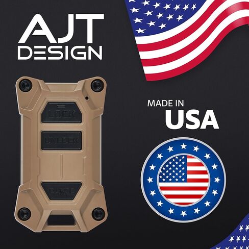 حافظة AJT DESIGN V2 Key Fob البديلة لـ Tacoma (2016-2023)، Tundra (2020-2021)، و4Runner (2020-2021) مع زر التشغيل فقط - غطاء مفتاح PC-ABS متين - صنع في الولايات المتحدة الأمريكية | الرمال المتحركة in Kuwait