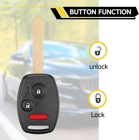 مفتاح Fob بديل يناسب Honda CRV 2007-2013 CRZ 2011-2015 Insight 2010-2014 Accord Coupe 2008-2012 Accord Crosstour 2010-2012 Fit 2009-2013 Proximity Keyless Entry Remote 315 Mhz MLBHLIK-1T in Kuwait