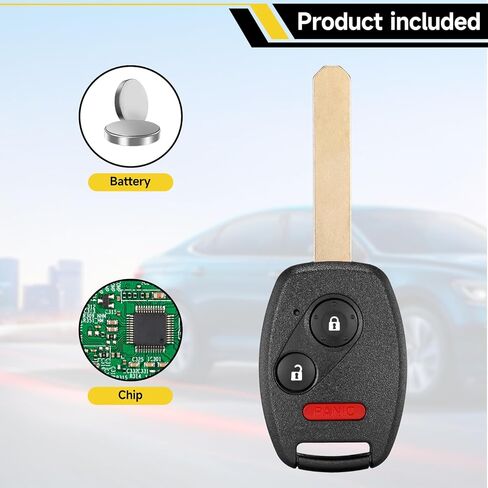 مفتاح Fob بديل يناسب Honda CRV 2007-2013 CRZ 2011-2015 Insight 2010-2014 Accord Coupe 2008-2012 Accord Crosstour 2010-2012 Fit 2009-2013 Proximity Keyless Entry Remote 315 Mhz MLBHLIK-1T in Kuwait
