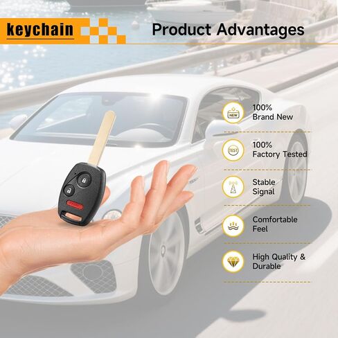 مفتاح Fob بديل يناسب Honda CRV 2007-2013 CRZ 2011-2015 Insight 2010-2014 Accord Coupe 2008-2012 Accord Crosstour 2010-2012 Fit 2009-2013 Proximity Keyless Entry Remote 315 Mhz MLBHLIK-1T in Kuwait