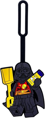 Lego Star Wars Bag Tag - Darth Vader Vacation (53776), Silicone Luggage tag for Vacation and Spring Break in Saudi Arabia