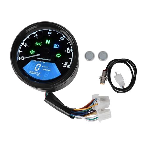 دراجة نارية LCD متر، عداد المسافات عداد السرعة عداد السرعة متعدد الوظائف النفط متر تيار مستمر 12 فولت in Saudi Arabia