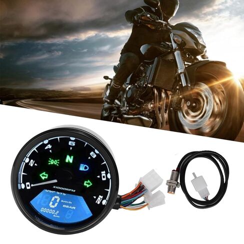 دراجة نارية LCD متر، عداد المسافات عداد السرعة عداد السرعة متعدد الوظائف النفط متر تيار مستمر 12 فولت in Saudi Arabia