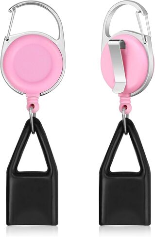 2 Pcs Retractable Lighter Clip, Lighter Holder Keychain with Clip, Pink in Saudi Arabia