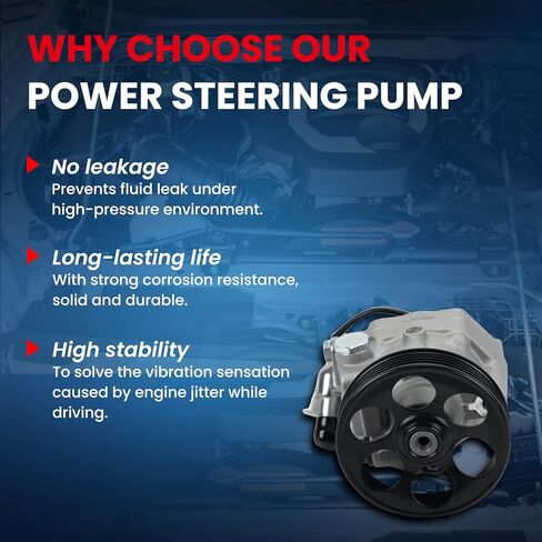 مضخة توجيه كهربائية MOCA مع بكرة متوافقة مع 2008-2011 لسوبارو امبريزا سبورت 2.5 لتر و2009-2011 لسوبارو امبريزا R 2.0L و2012 لسوبارو امبريزا سبورت 2.0 لتر in Kuwait