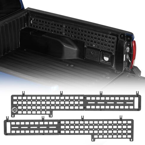Hooke Road Tacoma Side Bed MOLLE Panel Cargo Rack for 2005-2023 Toyota Tacoma 5' Bed - 2PCS Wheel Well Tool Storage Organizer in Saudi Arabia