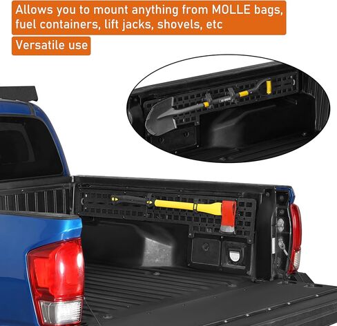Hooke Road Tacoma Side Bed MOLLE Panel Cargo Rack for 2005-2023 Toyota Tacoma 5' Bed - 2PCS Wheel Well Tool Storage Organizer in Saudi Arabia