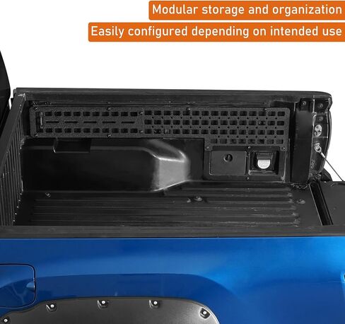 Hooke Road Tacoma Side Bed MOLLE Panel Cargo Rack for 2005-2023 Toyota Tacoma 5' Bed - 2PCS Wheel Well Tool Storage Organizer in Saudi Arabia