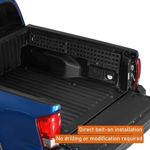 Hooke Road Tacoma Side Bed MOLLE Panel Cargo Rack for 2005-2023 Toyota Tacoma 5' Bed - 2PCS Wheel Well Tool Storage Organizer in Saudi Arabia