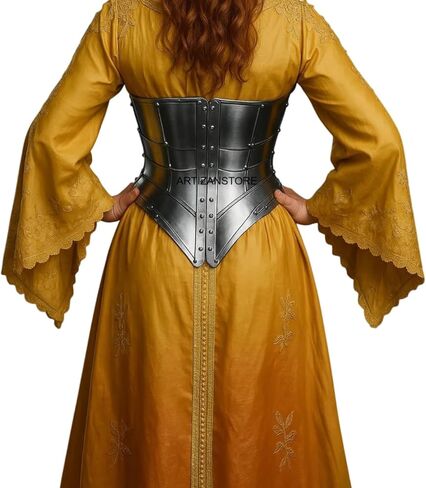 ARTIZANSTORE Queen Of Warrior Steel Lady Corset l Medieval Lady Armor | LARP Women's armor Cosplay Armor | Gift For women in Saudi Arabia