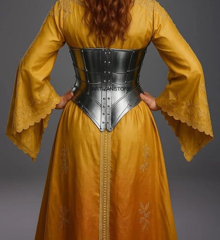 ARTIZANSTORE Queen Of Warrior Steel Lady Corset l Medieval Lady Armor | LARP Women's armor Cosplay Armor | Gift For women in Saudi Arabia
