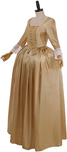 VEECOOCOS Musical Hamilton Cosplay Costume Elizabeth Schuyler Angelica Peggy Sisters Dress Gown in Saudi Arabia