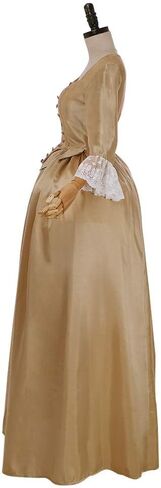 VEECOOCOS Musical Hamilton Cosplay Costume Elizabeth Schuyler Angelica Peggy Sisters Dress Gown in Saudi Arabia