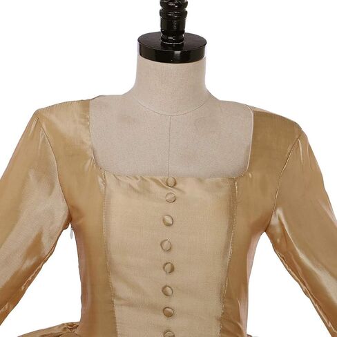 VEECOOCOS Musical Hamilton Cosplay Costume Elizabeth Schuyler Angelica Peggy Sisters Dress Gown in Saudi Arabia