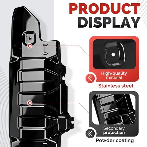 Front Bumper Skid Plate Compatible with 2021 2022 2023 Ford Bronco Replacement for MB3C-6B629-CB Steel Powder Coated Black in Saudi Arabia