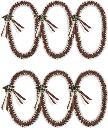 TFTAFAN التخرج Lei فئة من 2024 التخرج الشريط Leis قلادة التخرج مضفر القلائد التخرج Leis هدية حزب الملحقات للنساء والرجال in Kuwait