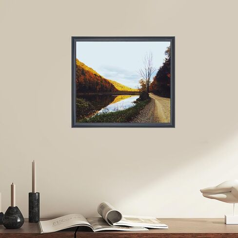 22x25 inch Picture Frame Solid Wood Black,Suitable for Panoramic Photo Frame, Posters,Painting,Group Photo,Puzzle (A23B2225) in Saudi Arabia