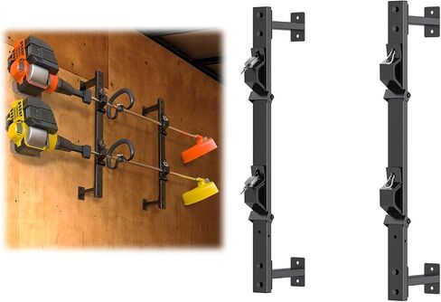 Weed Eater Rack for Enclosed Trailer with Locks, 3 Place Weedeater Rack for Open/Enclosed Trailers Spring Hasp Trimmer Rack 360° Sponge Pad Enclosed Trailer Accessories Lawn Care Equipment in Saudi Arabia