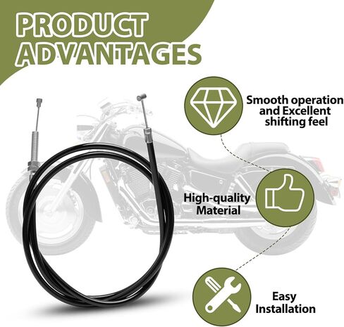 كابل القابض متوافق مع Honda Shadow VT1100C C2 C3 Aero Spirit ACE 1100T 1998-2002 يستبدل 22870-MBH-000 22870-MAH-000 للدراجة Sabre & Dirt Bike in Kuwait