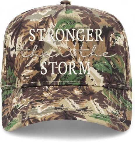Stronger Than The Storm Hat | Premium Adjustable Snapback Baseball Trucker Hats for Men & Women in Saudi Arabia