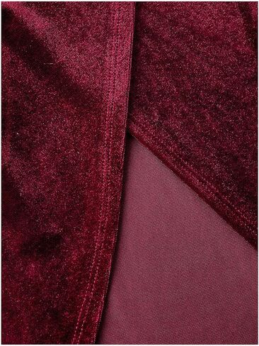 المرأة التفاف الجبهة Ruched Bodycon المخملية تنورة شق تنحنح أنيقة كوكتيل تنورة طويلة in Kuwait