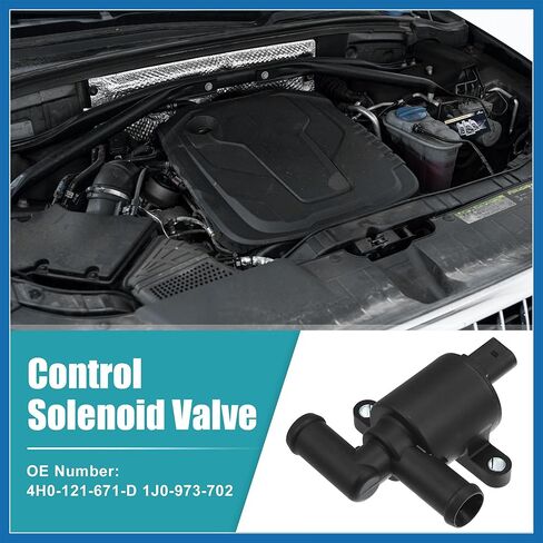 4H0-121-671-D Control Solenoid Valve for Volkswagen Golf Atlas Jetta Tiguan GTI for Audi A3 A4 A5 A6 A7 A8 Q3 Q5 Q7 TT HVAC Heater Control Valve with Connector Item Replacement in Saudi Arabia