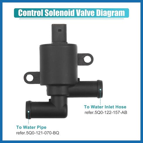 4H0-121-671-D Control Solenoid Valve for Volkswagen Golf Atlas Jetta Tiguan GTI for Audi A3 A4 A5 A6 A7 A8 Q3 Q5 Q7 TT HVAC Heater Control Valve with Connector Item Replacement in Saudi Arabia