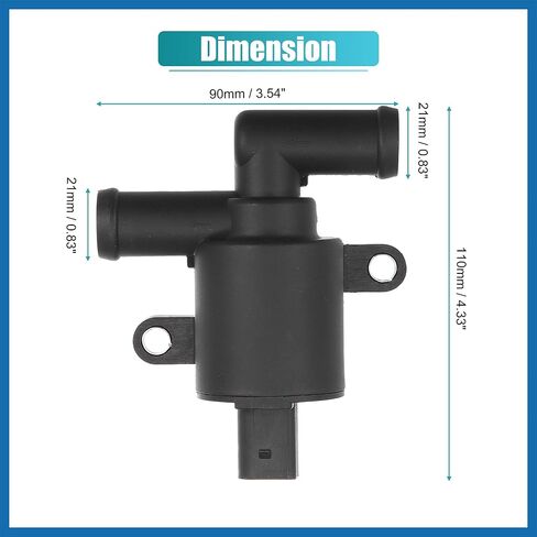 4H0-121-671-D Control Solenoid Valve for Volkswagen Golf Atlas Jetta Tiguan GTI for Audi A3 A4 A5 A6 A7 A8 Q3 Q5 Q7 TT HVAC Heater Control Valve with Connector Item Replacement in Saudi Arabia